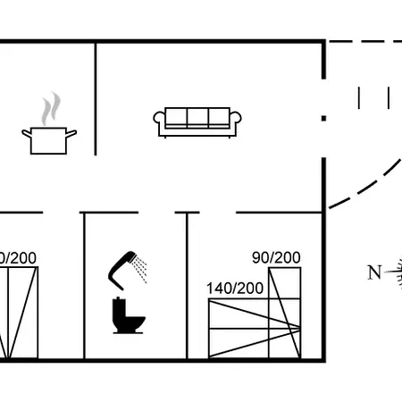Apartmán Enwald - 100m From The Sea By Interhome Hals